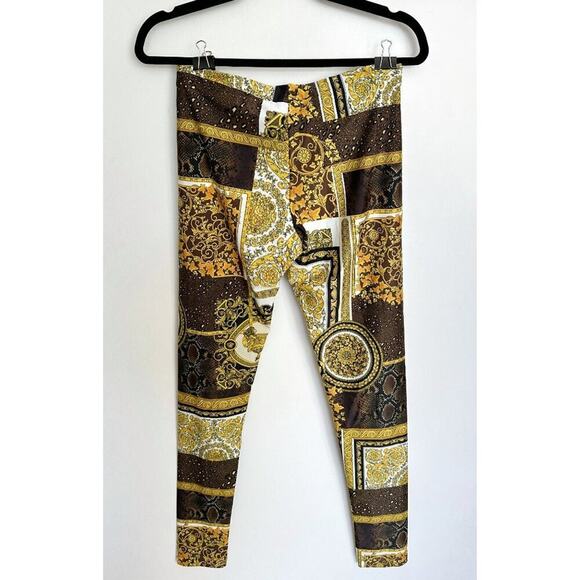 Versace Mosaic Baroque Patchwork Print Leggings - Picture 5 of 7
